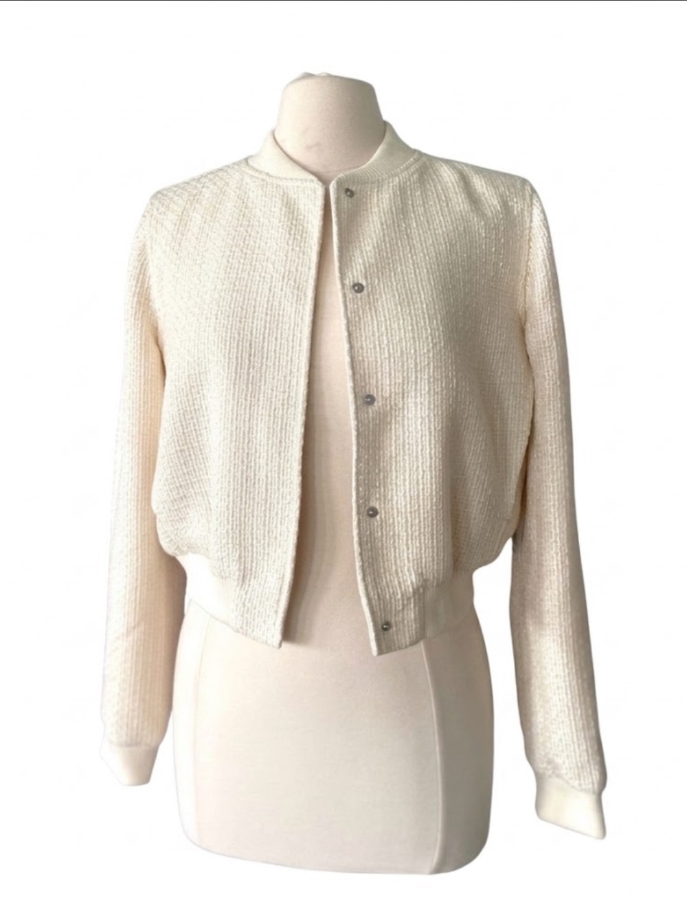 NWT Jason Wu Tweed Bomber Jacket Sz M